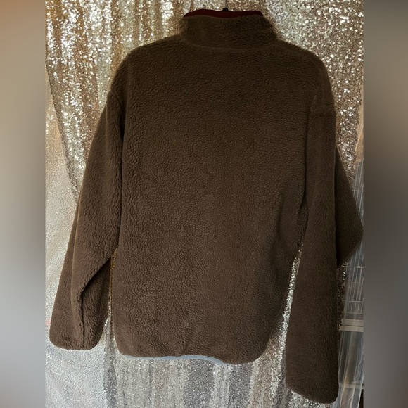 Patagonia Reversible  Blue and Brown Floral Jacket - Picture 4 of 6